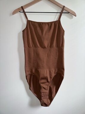 Nebility Shapewear Brown Stretch Compression Bodysuit WomenSize XL Nylon Spandex